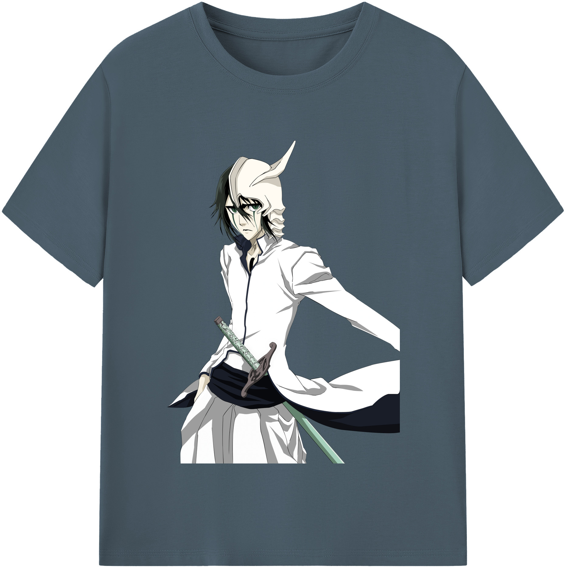 （画像用） ブリーチ ウルキオラ·シファー BLEACH Ulquiorra cifer 綿100％半袖Tシャツ（フロントプリント）